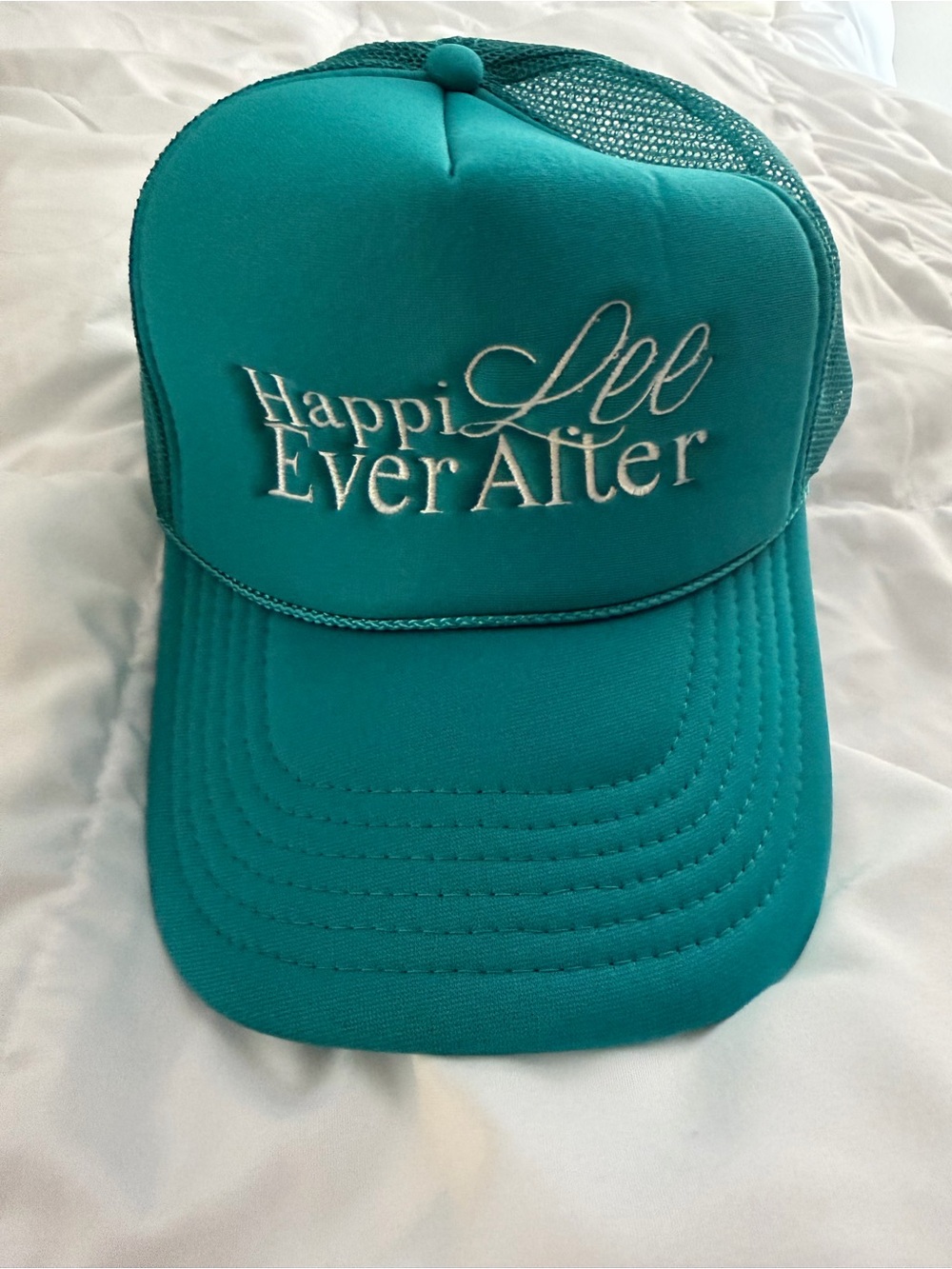 Happi Lee Ever After Teal Trucker Hat